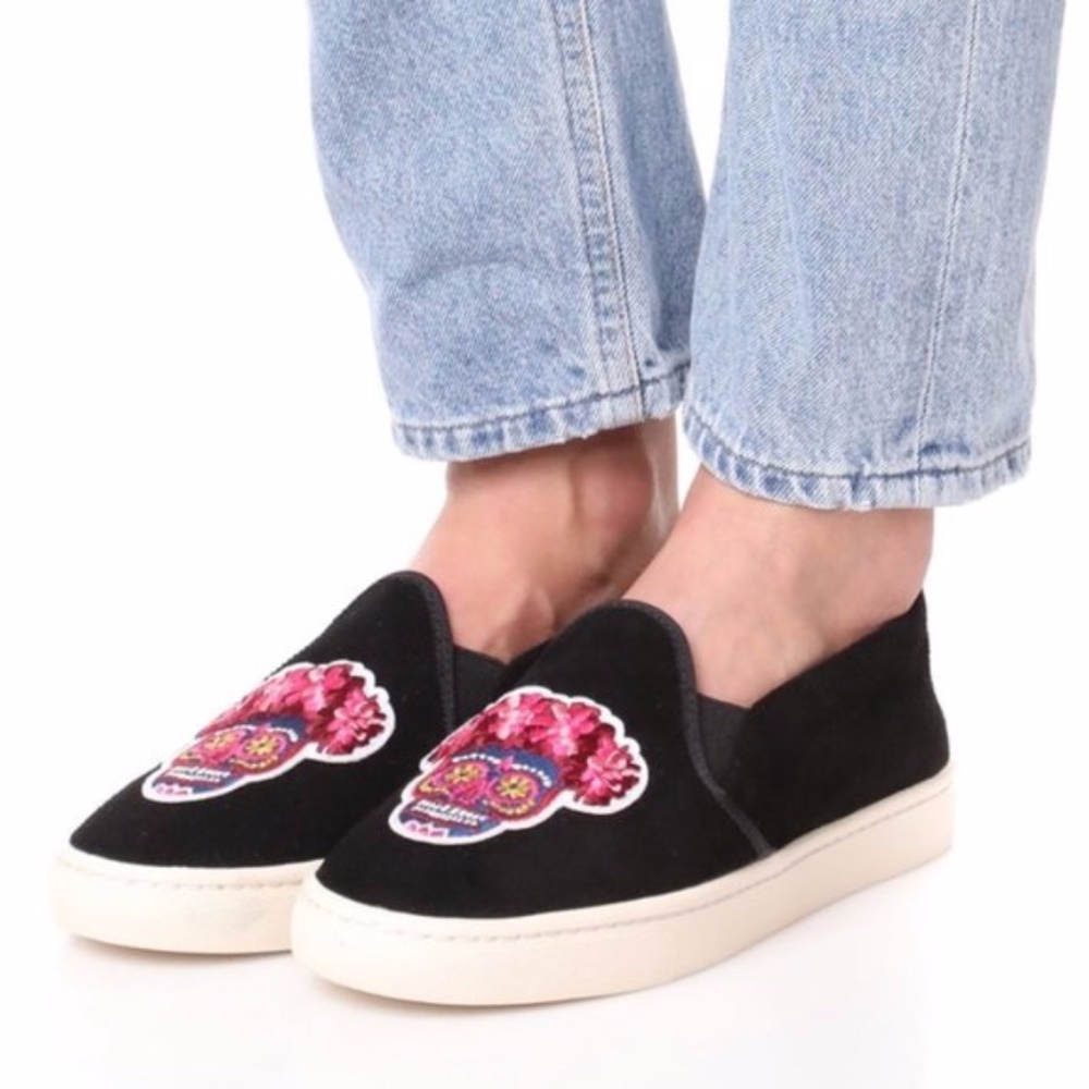 SOLUDOS Day Of The Dead Sugar Skull Slip-On Shoes